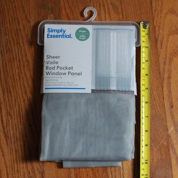 Simply Essential Sheer Window Panel - Picture 7 of 8